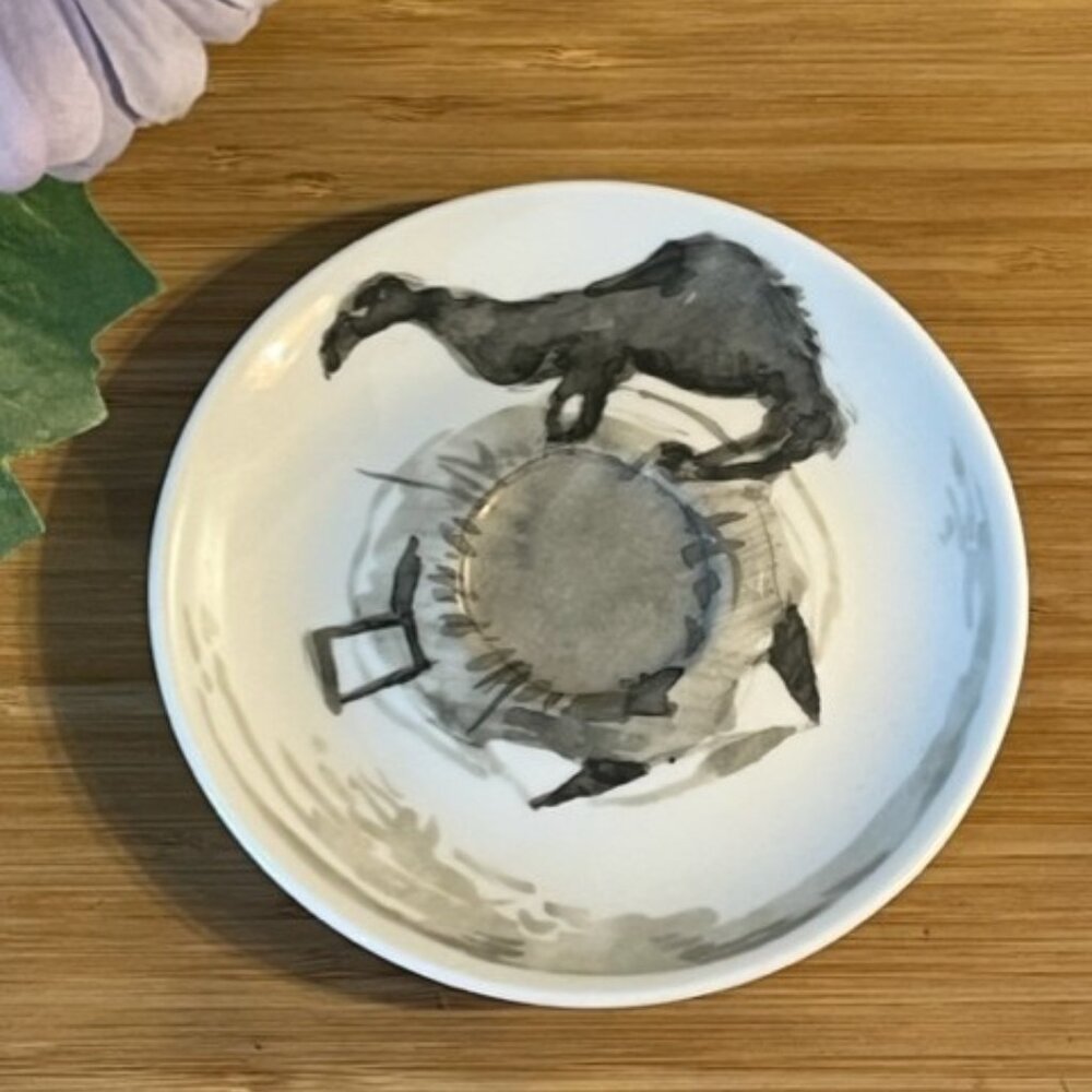 illy Rosenthal William Kentridge Espresso plate abstract bird